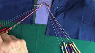 Bobbin Lacemaking Tutorial Torchon Ground  Half Stitch pin Half Stitch [upl. by Tonjes]