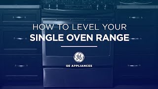 Leveling or Adjusting Range Height  Single Oven [upl. by Shana]