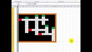 CRUCIGRAMA EN EXCEL [upl. by Jamnis]