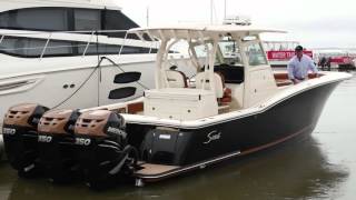 Scout Boats 350 LXF  Walk Thru Video [upl. by Jamnes]