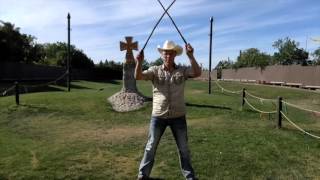 Bullwhip Cracking Double Whip Basics [upl. by Kenelm]