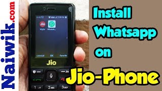 How to install and use Whatsapp on Jio Phone  KaiOS [upl. by Nnaycart482]