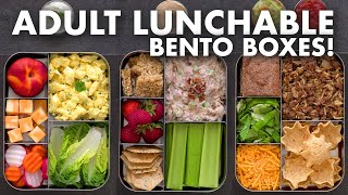 Bento Box Lunch Ideas for Work amp School – Adult LUNCHABLES [upl. by Haidebej]