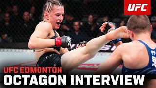 Erin Blanchfield Octagon Interview  UFC Edmonton [upl. by Ringsmuth]