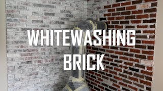 HOW TO WHITEWASH BRICK [upl. by Bentley]