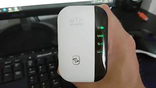 Wifi Repeater 300Mbps Signal Extender Booster Review Setup [upl. by Dreda]