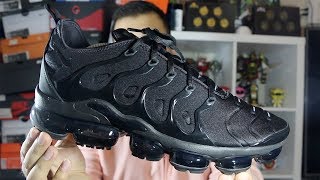 Nike Air Vapormax Plus Triple Black Review [upl. by Amelina]