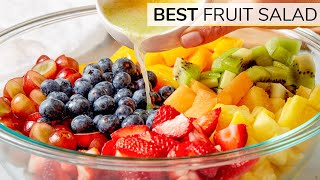 HOW TO MAKE THE BEST FRUIT SALAD  easy recipe [upl. by Ogdan]