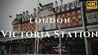 London Victoria Station Walk Through England 4K [upl. by Mayhs]