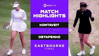 Anett Kontaveit vs Jelena Ostapenko  2021 Eastbourne Final  WTA Match Highlights [upl. by Id133]