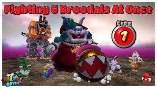 What If You Fight 6 Broodals At The Same Time With 1 LIFE DAREDEVIL MODE  Super Mario Odyssey [upl. by Lonnie]