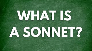 What is a sonnet [upl. by Jair]