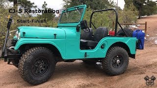 1965 Jeep CJ5 Restoration Full Video [upl. by Toddy]