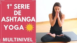 PRIMERA SERIE DE ASHTANGA YOGA  VARIACIONES PARA PRINCIPIANTES  MANTRA Muktayoga con Juliana [upl. by Millwater]