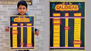 DIY Paper Calendar  2025 Calendar  Handmade Wall Calendar  New Year Calendar  Easy DIY Calendar [upl. by Lairbag]