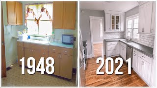 Epic Kitchen Remodel on a Budget  75 YEAR OLD KITCHEN REMODEL [upl. by Eibbil]