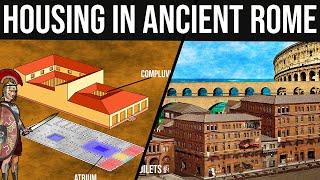 Housing and Houses in Ancient Rome  Domus Insula Villa [upl. by Anwat31]