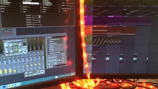 DMX LED strip controlled with FL Studio ZGE Visualizer [upl. by Cybil691]