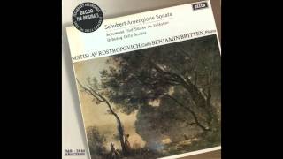 Schubert Sonata For Arpeggione And Piano In A Minor Rostropovich [upl. by Urien]