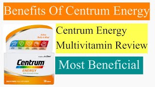 Centrum Energy Multivitamin Benefits and Dosage  DrKashifLight [upl. by Harle489]