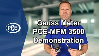 Gauss Meter PCEMFM 3500 Demonstration [upl. by Lexy]