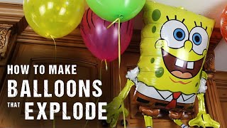 How To Make Balloons That Explode [upl. by Haidedej]