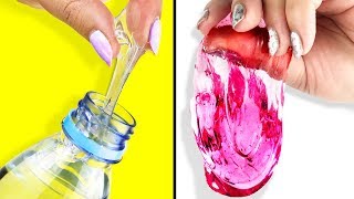 HAZ SLIME DE AGUA 💦 Probando Recetas SIN BORAX [upl. by Tenaej]