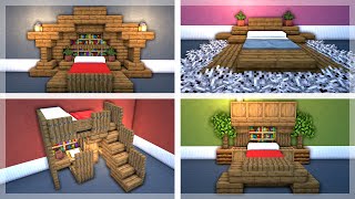 10 AWESOME Bed Designs for Your Minecraft Bedroom [upl. by Moraj468]