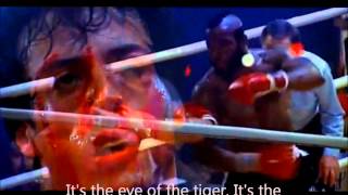 Eye of the Tiger  Survivor Rocky III Lyrics [upl. by Holmun]