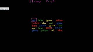 Stroop Test [upl. by Morissa884]