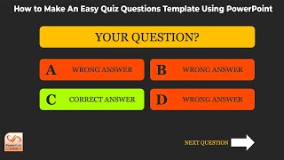 How to Make An Easy Quiz Questions Template Using PowerPoint [upl. by Kilby390]