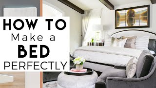 How to Make A Bed  Interior Design [upl. by Euqinemod]