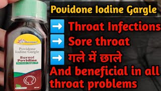 Povidone Iodine Gargle Uses And Benefits  And How To Use  Full Information [upl. by Tolliver]