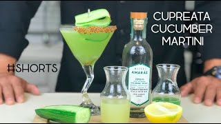 Shorts CUPREATA CUCUMBER MARTINI  Cucumber Mezcal Martini Recipe [upl. by Farrar]