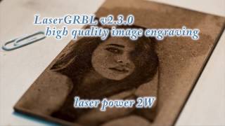 Laser Image Engraving with LaserGRBL v230 [upl. by Notirb]