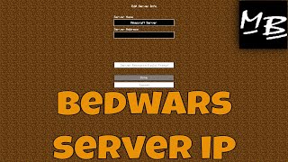 Minecraft Bedwars Server Address [upl. by Oraneg934]