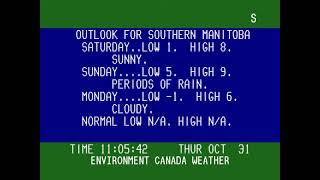 Halloween Forecast 2024  Winipeg MB [upl. by Ayerdna]