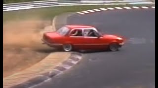 Nordschleife Touristenfahrten Many spinssome crashes MayJuly 1994 [upl. by Ailes50]