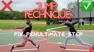 TRAINING JUMP TECHNIQUE BREAKDOWN PENULTIMATE STEP [upl. by Shaver765]