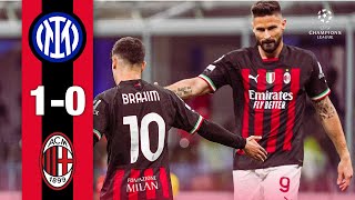 Inter 10 AC Milan  Highlights ChampionsLeague [upl. by Merralee699]