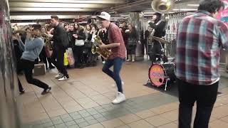 the coolest saxophone subway band ever [upl. by Ezri]