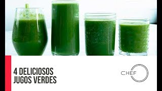 Cómo ELIMINAR lo que tu cuerpo no necesita con estos 4 Jugos Verdes [upl. by Atiram]