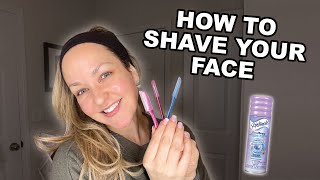 How to shavedermplane your face with Schick Hydrosilk touch up Razors [upl. by Atsedom824]