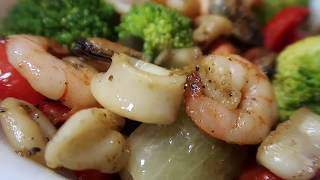 Mixed seafood stir fry recipe  Nokis Kitchen  EP 18 [upl. by Mackintosh35]