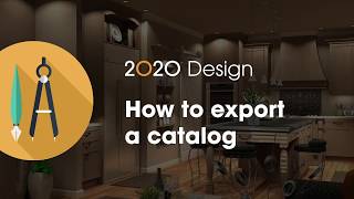 2020 Design Tip How to export a catalog [upl. by Evante]