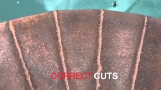 HOW TO CUT AND INSTALL BRICK COPING ON SWIMMING POOL [upl. by Tenner]