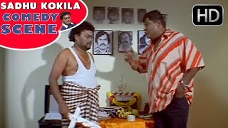 Doddanna and Son Sadhu Kokila Super Comedy Scene  Bullet Prakash  Latest Kannada Comedy Scenes [upl. by Dnalrag]