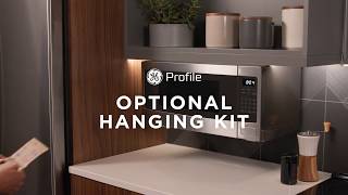 GE Profile Countertop Microwave Oven  Optional Hanging Kit [upl. by Etnovaj]