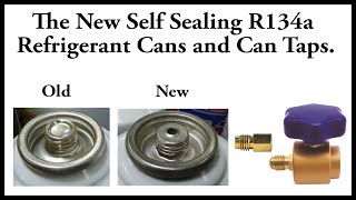 The new self sealing R134a cans and can taps [upl. by Enileoj539]