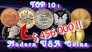 Top 10 US Mint Modern Coins Worth Money [upl. by Forland]